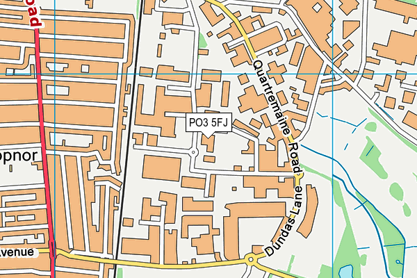 PO3 5FJ map - OS VectorMap District (Ordnance Survey) PO3 5FJ map - OS VectorMap District (Ordnance Survey)