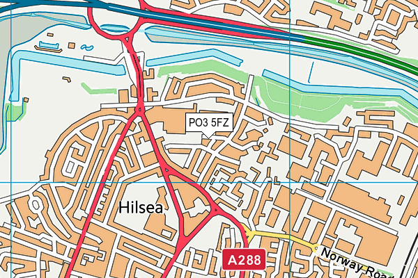 PO3 5FZ map - OS VectorMap District (Ordnance Survey) PO3 5FZ map - OS VectorMap District (Ordnance Survey)
