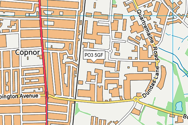 PO3 5GF map - OS VectorMap District (Ordnance Survey) PO3 5GF map - OS VectorMap District (Ordnance Survey)