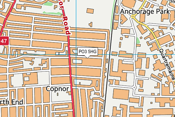 PO3 5HG map - OS VectorMap District (Ordnance Survey) PO3 5HG map - OS VectorMap District (Ordnance Survey)