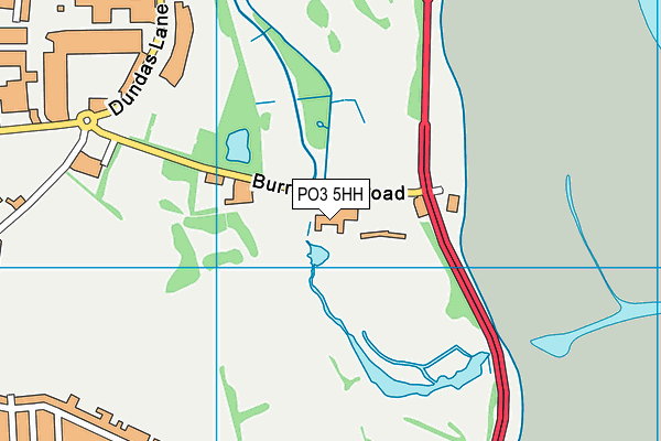 PO3 5HH map - OS VectorMap District (Ordnance Survey)