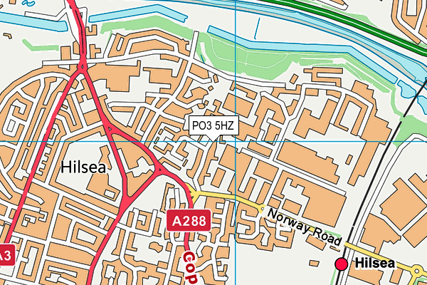 PO3 5HZ map - OS VectorMap District (Ordnance Survey) PO3 5HZ map - OS VectorMap District (Ordnance Survey)