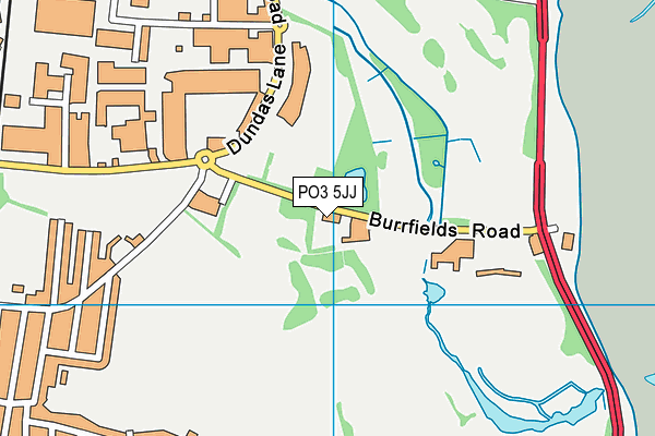 PO3 5JJ map - OS VectorMap District (Ordnance Survey) PO3 5JJ map - OS VectorMap District (Ordnance Survey)