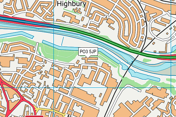PO3 5JP map - OS VectorMap District (Ordnance Survey) PO3 5JP map - OS VectorMap District (Ordnance Survey)