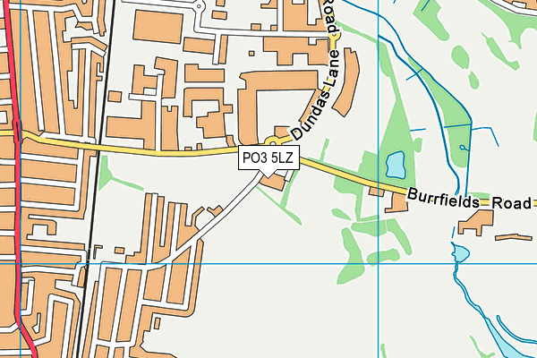 PO3 5LZ map - OS VectorMap District (Ordnance Survey) PO3 5LZ map - OS VectorMap District (Ordnance Survey)