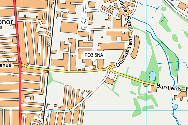 PO3 5NA map - OS VectorMap District (Ordnance Survey) PO3 5NA map - OS VectorMap District (Ordnance Survey)
