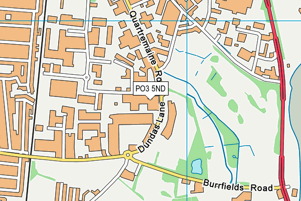 PO3 5ND map - OS VectorMap District (Ordnance Survey) PO3 5ND map - OS VectorMap District (Ordnance Survey)