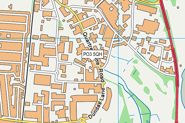 PO3 5QH map - OS VectorMap District (Ordnance Survey) PO3 5QH map - OS VectorMap District (Ordnance Survey)