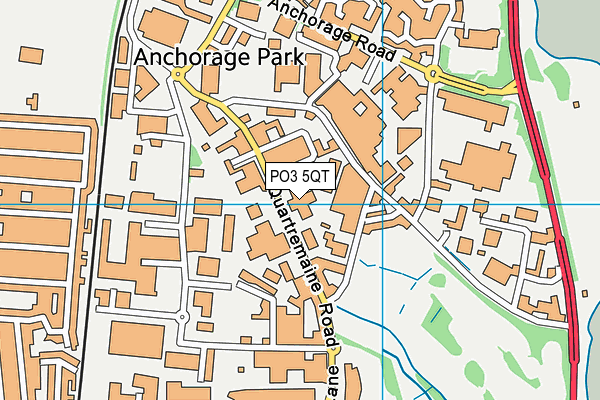 PO3 5QT map - OS VectorMap District (Ordnance Survey) PO3 5QT map - OS VectorMap District (Ordnance Survey)