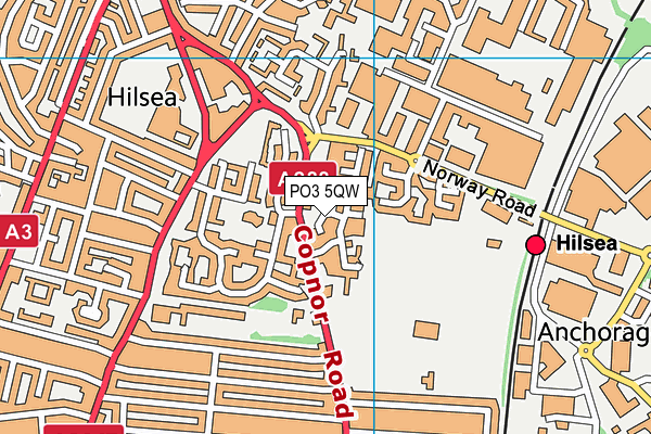 PO3 5QW map - OS VectorMap District (Ordnance Survey) PO3 5QW map - OS VectorMap District (Ordnance Survey)