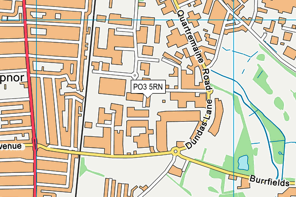 PO3 5RN map - OS VectorMap District (Ordnance Survey) PO3 5RN map - OS VectorMap District (Ordnance Survey)
