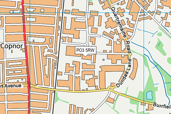 PO3 5RW map - OS VectorMap District (Ordnance Survey) PO3 5RW map - OS VectorMap District (Ordnance Survey)