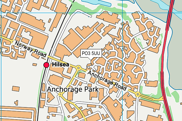 PO3 5UU map - OS VectorMap District (Ordnance Survey) PO3 5UU map - OS VectorMap District (Ordnance Survey)
