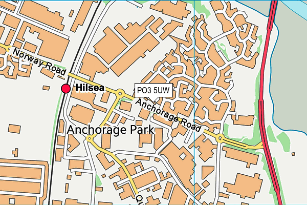 PO3 5UW map - OS VectorMap District (Ordnance Survey) PO3 5UW map - OS VectorMap District (Ordnance Survey)