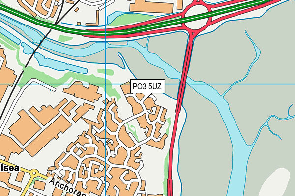 PO3 5UZ map - OS VectorMap District (Ordnance Survey) PO3 5UZ map - OS VectorMap District (Ordnance Survey)