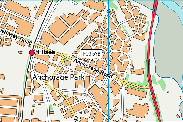 PO3 5YB map - OS VectorMap District (Ordnance Survey) PO3 5YB map - OS VectorMap District (Ordnance Survey)