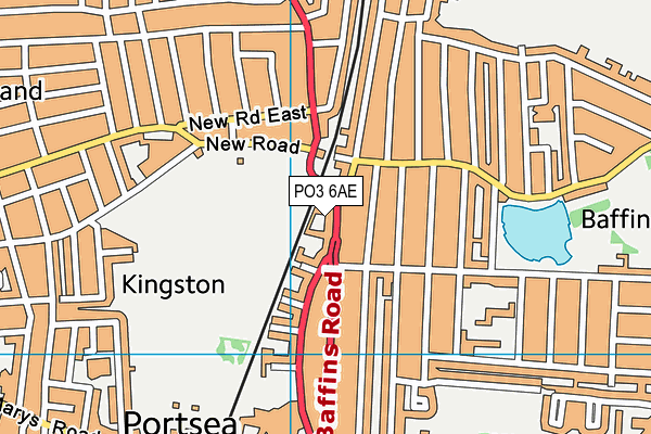 PO3 6AE map - OS VectorMap District (Ordnance Survey) PO3 6AE map - OS VectorMap District (Ordnance Survey)