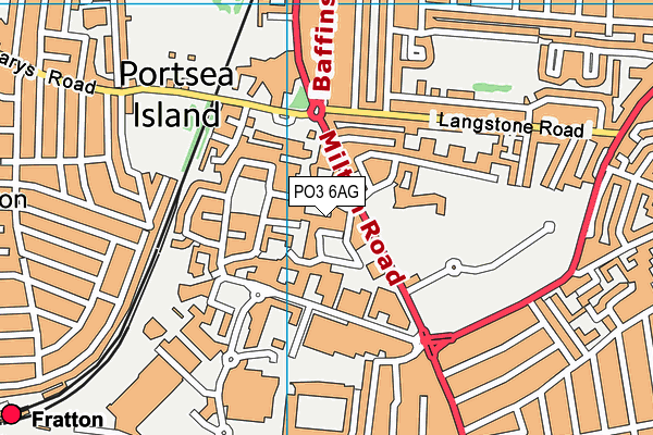 PO3 6AG map - OS VectorMap District (Ordnance Survey) PO3 6AG map - OS VectorMap District (Ordnance Survey)