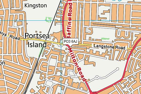 PO3 6AJ map - OS VectorMap District (Ordnance Survey) PO3 6AJ map - OS VectorMap District (Ordnance Survey)