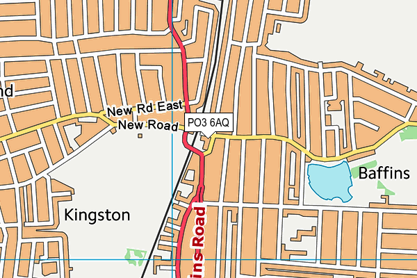 PO3 6AQ map - OS VectorMap District (Ordnance Survey) PO3 6AQ map - OS VectorMap District (Ordnance Survey)
