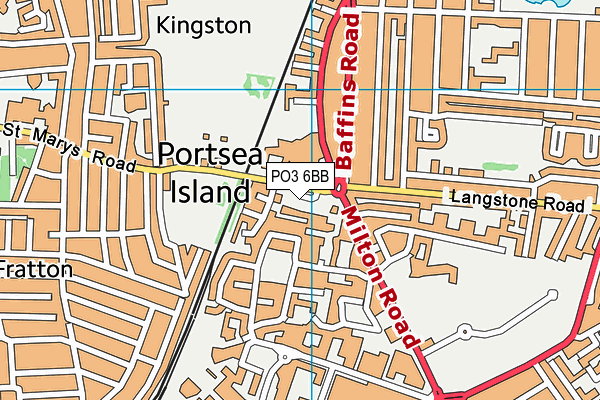 PO3 6BB map - OS VectorMap District (Ordnance Survey) PO3 6BB map - OS VectorMap District (Ordnance Survey)