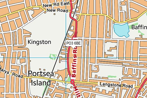 PO3 6BE map - OS VectorMap District (Ordnance Survey) PO3 6BE map - OS VectorMap District (Ordnance Survey)