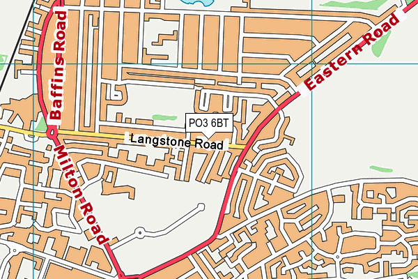 PO3 6BT map - OS VectorMap District (Ordnance Survey) PO3 6BT map - OS VectorMap District (Ordnance Survey)