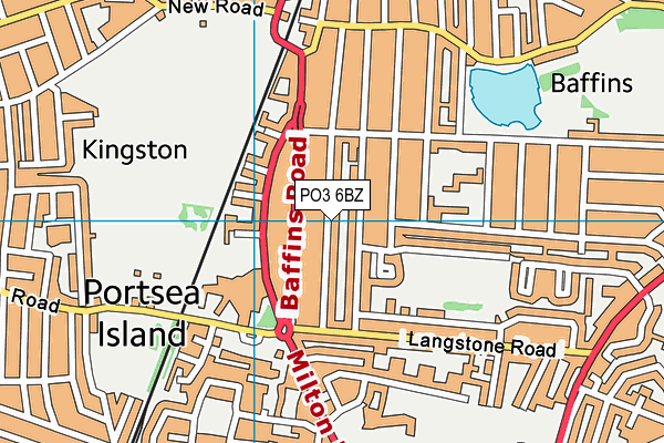 PO3 6BZ map - OS VectorMap District (Ordnance Survey) PO3 6BZ map - OS VectorMap District (Ordnance Survey)