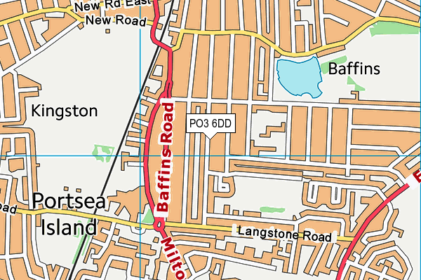PO3 6DD map - OS VectorMap District (Ordnance Survey) PO3 6DD map - OS VectorMap District (Ordnance Survey)