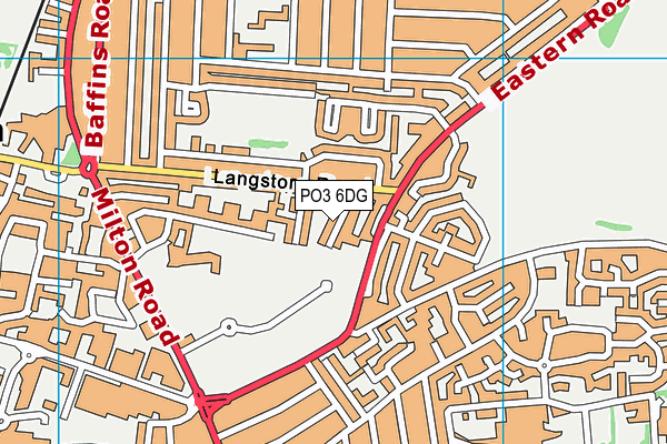PO3 6DG map - OS VectorMap District (Ordnance Survey) PO3 6DG map - OS VectorMap District (Ordnance Survey)