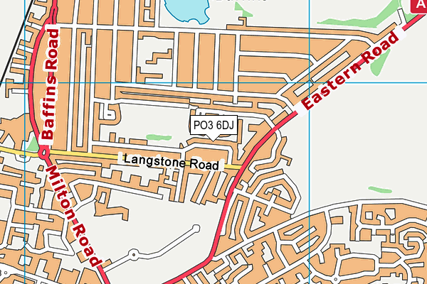 PO3 6DJ map - OS VectorMap District (Ordnance Survey) PO3 6DJ map - OS VectorMap District (Ordnance Survey)