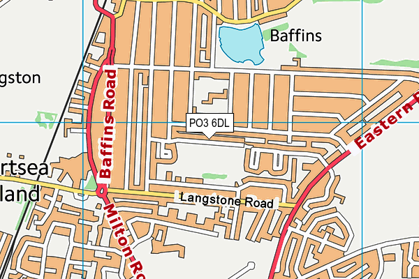 PO3 6DL map - OS VectorMap District (Ordnance Survey) PO3 6DL map - OS VectorMap District (Ordnance Survey)