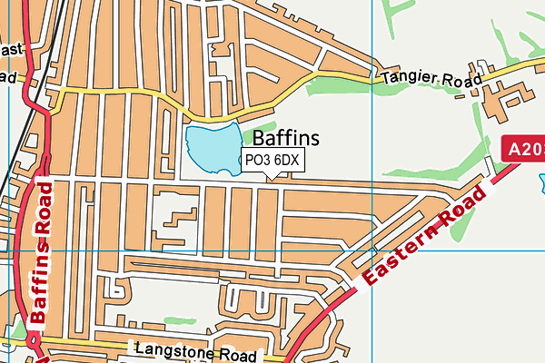 PO3 6DX map - OS VectorMap District (Ordnance Survey) PO3 6DX map - OS VectorMap District (Ordnance Survey)