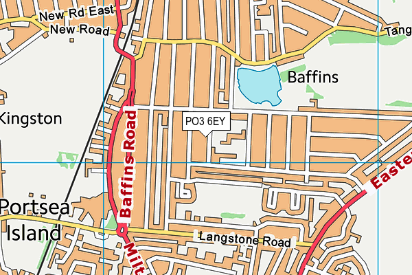 PO3 6EY map - OS VectorMap District (Ordnance Survey) PO3 6EY map - OS VectorMap District (Ordnance Survey)
