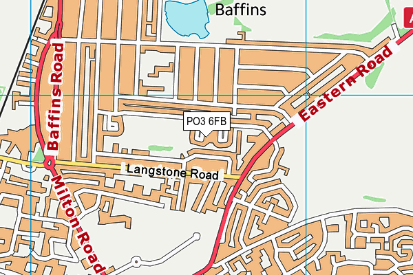 PO3 6FB map - OS VectorMap District (Ordnance Survey) PO3 6FB map - OS VectorMap District (Ordnance Survey)