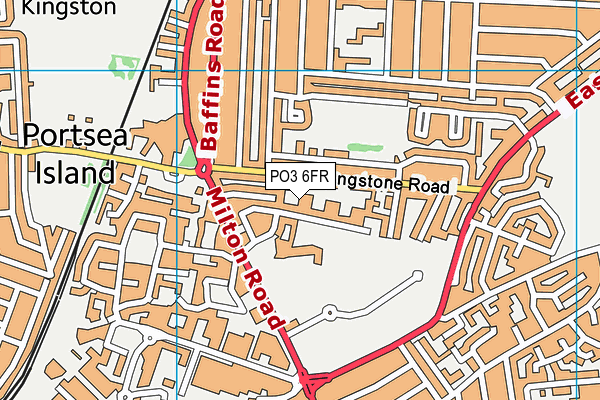 PO3 6FR map - OS VectorMap District (Ordnance Survey) PO3 6FR map - OS VectorMap District (Ordnance Survey)