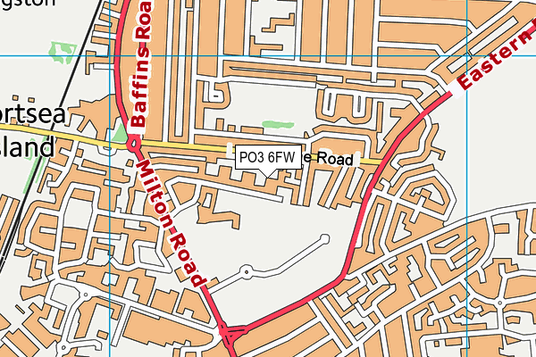 PO3 6FW map - OS VectorMap District (Ordnance Survey) PO3 6FW map - OS VectorMap District (Ordnance Survey)
