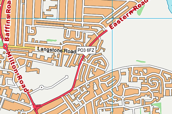 PO3 6FZ map - OS VectorMap District (Ordnance Survey) PO3 6FZ map - OS VectorMap District (Ordnance Survey)