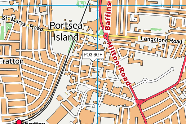 PO3 6GF map - OS VectorMap District (Ordnance Survey) PO3 6GF map - OS VectorMap District (Ordnance Survey)