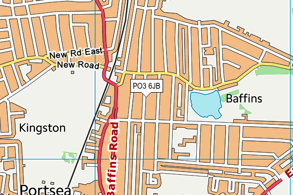 PO3 6JB map - OS VectorMap District (Ordnance Survey) PO3 6JB map - OS VectorMap District (Ordnance Survey)