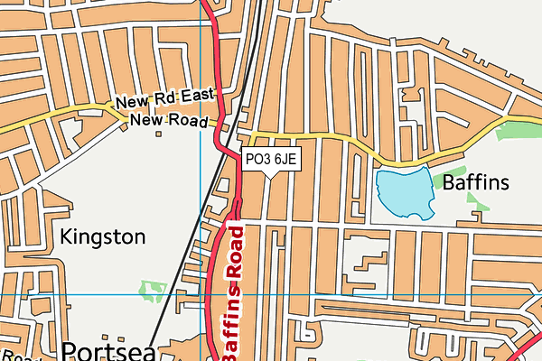 PO3 6JE map - OS VectorMap District (Ordnance Survey) PO3 6JE map - OS VectorMap District (Ordnance Survey)