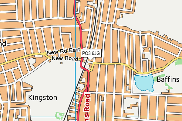PO3 6JG map - OS VectorMap District (Ordnance Survey) PO3 6JG map - OS VectorMap District (Ordnance Survey)
