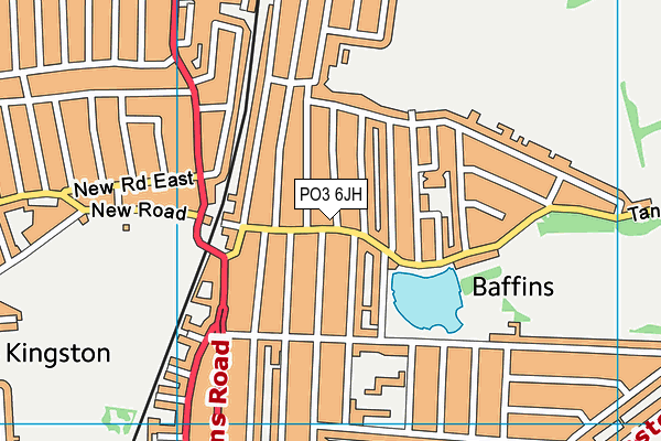 PO3 6JH map - OS VectorMap District (Ordnance Survey) PO3 6JH map - OS VectorMap District (Ordnance Survey)