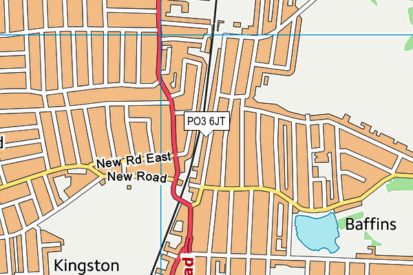 PO3 6JT map - OS VectorMap District (Ordnance Survey) PO3 6JT map - OS VectorMap District (Ordnance Survey)