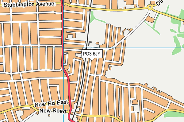 PO3 6JY map - OS VectorMap District (Ordnance Survey) PO3 6JY map - OS VectorMap District (Ordnance Survey)