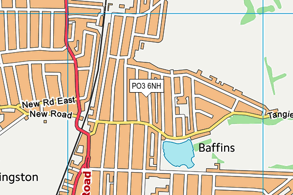 PO3 6NH map - OS VectorMap District (Ordnance Survey)