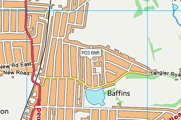 PO3 6NR map - OS VectorMap District (Ordnance Survey)