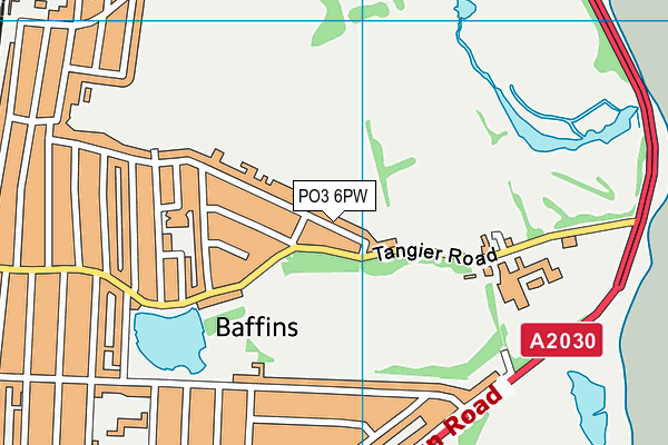 PO3 6PW map - OS VectorMap District (Ordnance Survey) PO3 6PW map - OS VectorMap District (Ordnance Survey)