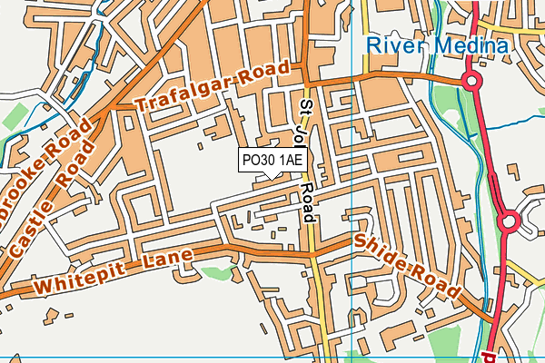 PO30 1AE map - OS VectorMap District (Ordnance Survey) PO30 1AE map - OS VectorMap District (Ordnance Survey)