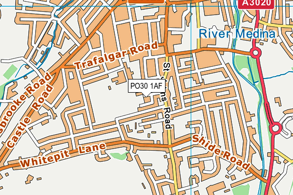 PO30 1AF map - OS VectorMap District (Ordnance Survey) PO30 1AF map - OS VectorMap District (Ordnance Survey)